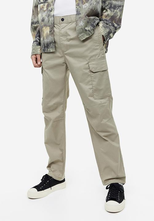 H&M - Regular fit ripstop cargo trousers - beige