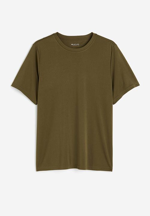H&M - Drymove™ sports top - dark khaki green