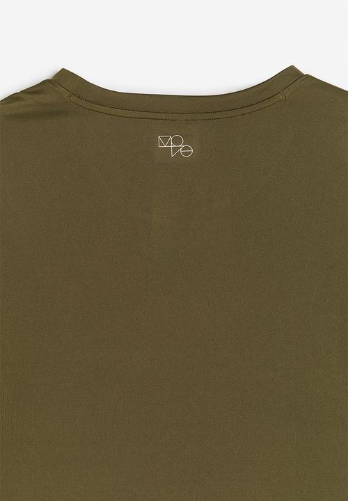 H&M - Drymove™ sports top - dark khaki green