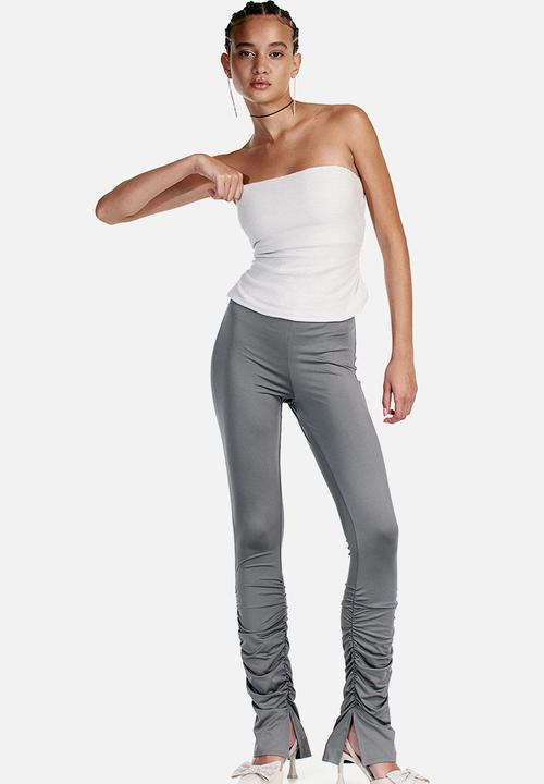 H&M - Textured tube top - light greige
