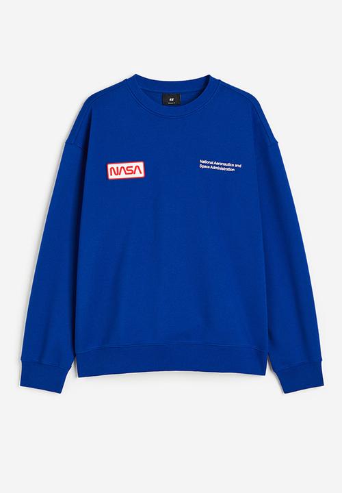 H&M - Relaxed fit sweatshirt - bright blue/nasa