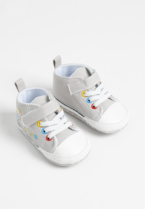Pop Candy - Printed hi-top sneakers - grey
