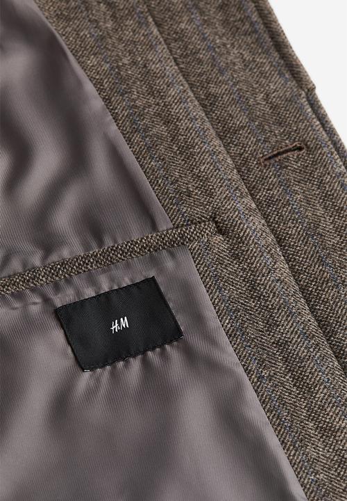 H&M - Loose fit wool-blend car coat - dark brown
