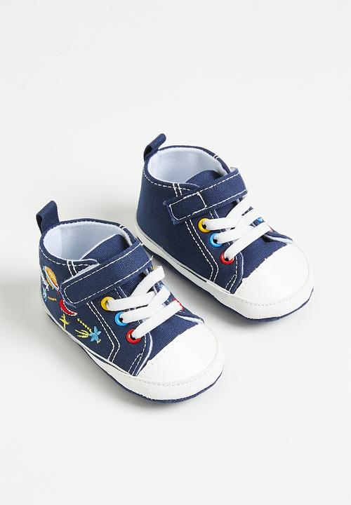 Pop Candy - Printed hi-top sneakers - blue