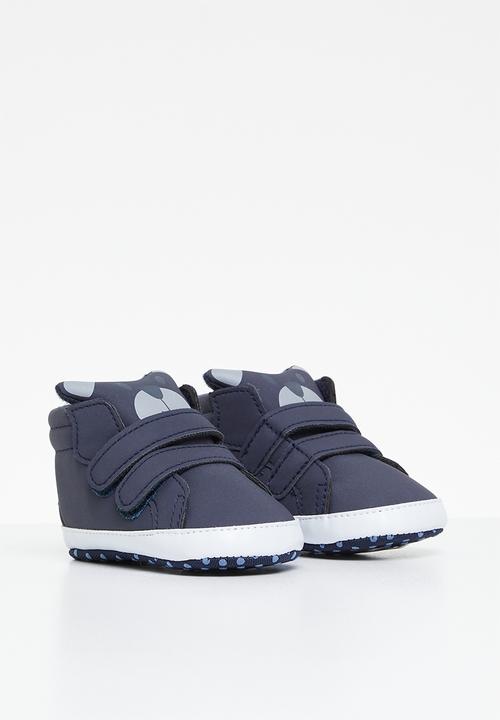 Pop Candy - Twin velcro strap sneakers - navy