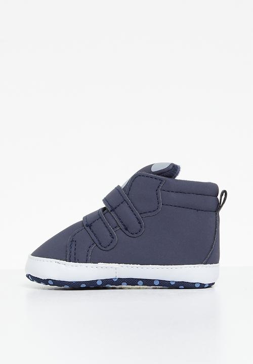 Pop Candy - Twin velcro strap sneakers - navy