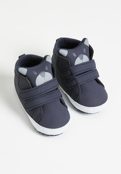 Pop Candy - Twin velcro strap sneakers - navy