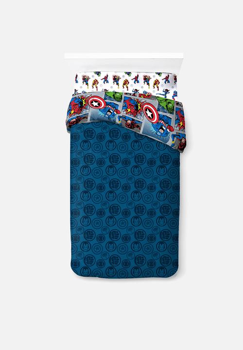 Disney - Marvel - Fighting Team 3 Piece Reversible Bed Set