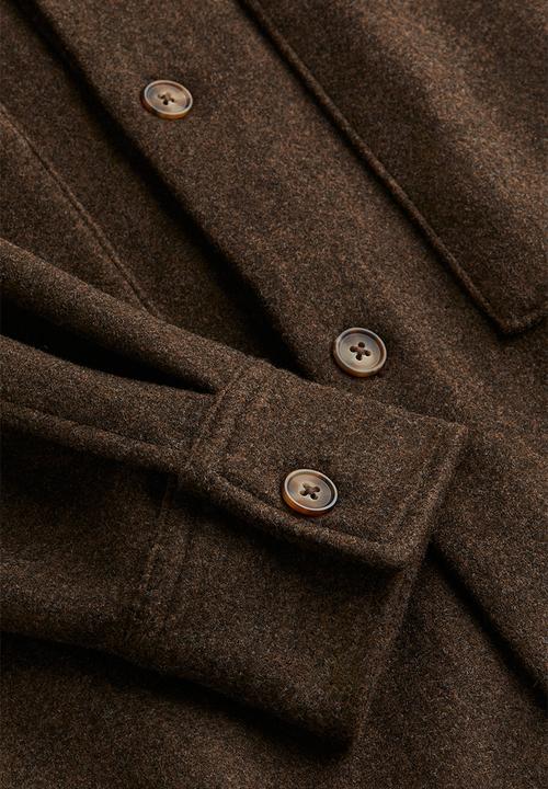 H&M - Loose fit overshirt - dark brown