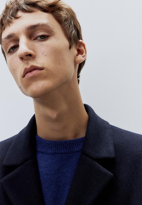 H&M - Wool-blend coat - dark blue