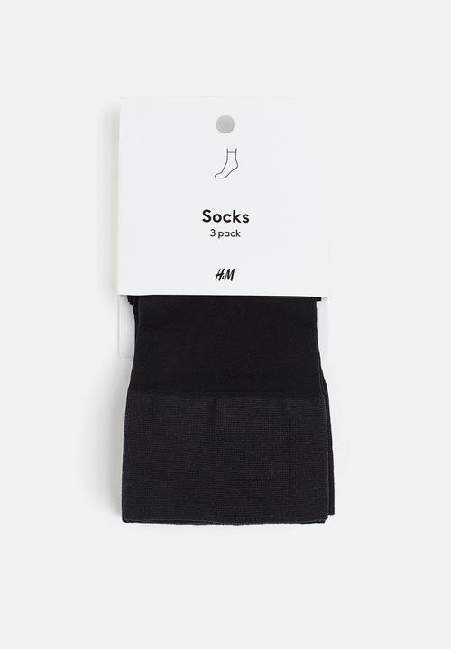H&M - 3 pack socks 20 denier - black