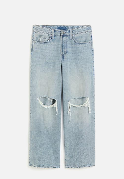 H&M - Baggy wide low jeans - light denim blue