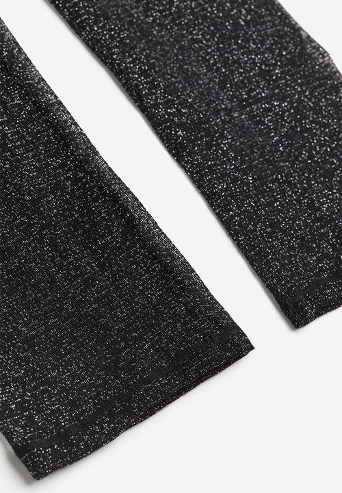 H&M - Glittery leggings - black