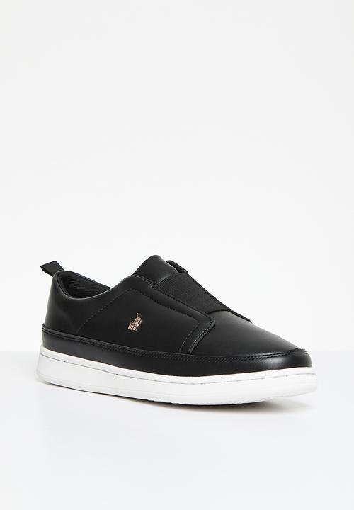 POLO - Elastic slip on sneaker - black