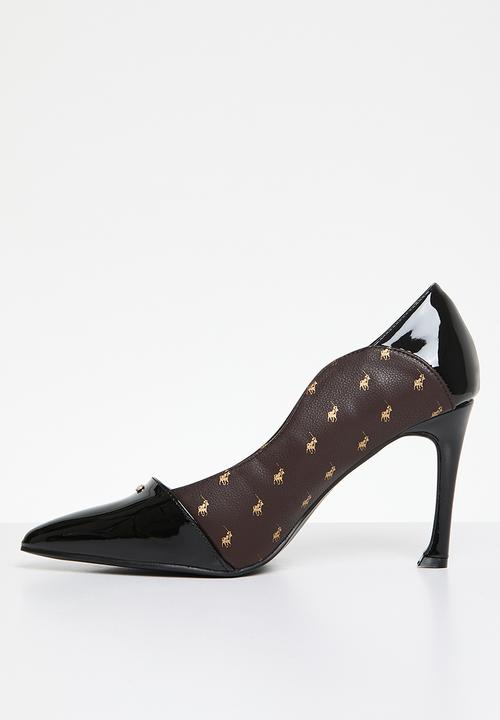 POLO - Monogram panel pointy silhouette - brown