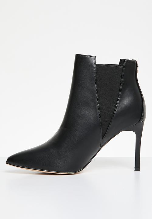 POLO - Pointy stiletto ankle boot - black