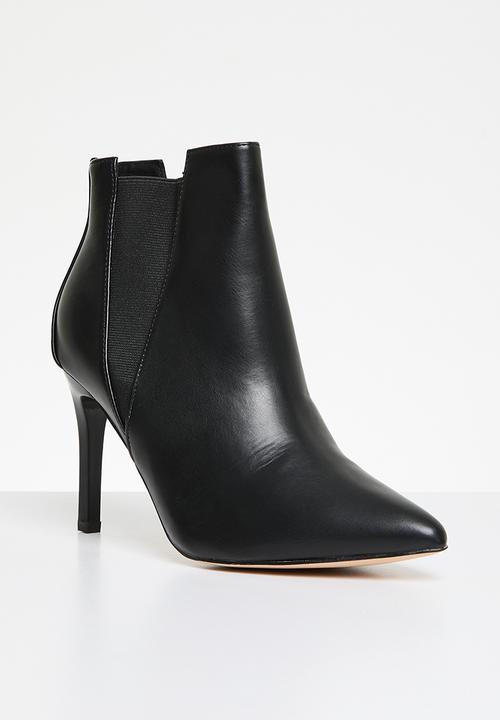 POLO - Pointy stiletto ankle boot - black