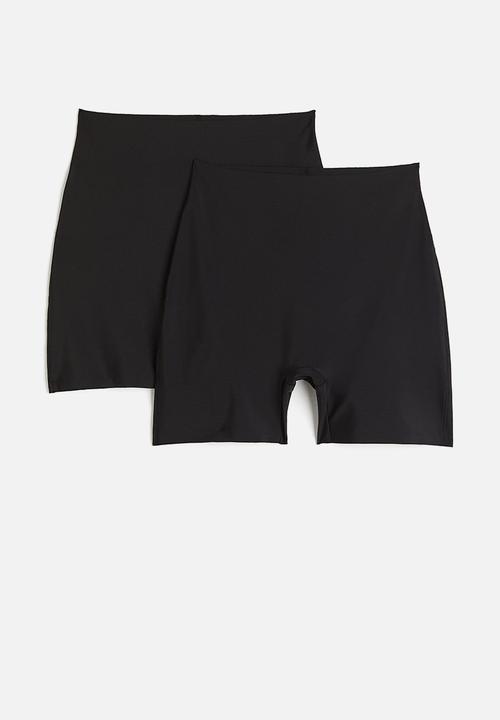 H&M - 2-pack light shaping bikers - black