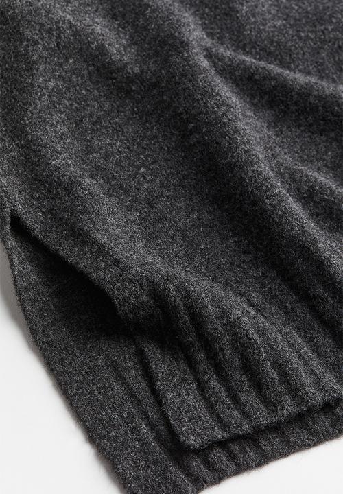 H&M - Turtle-neck jumper - dark grey marl