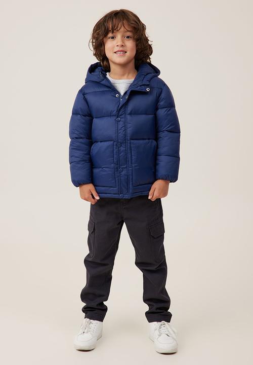 Cotton On - Hunter hooded puffer jacket - in the navy