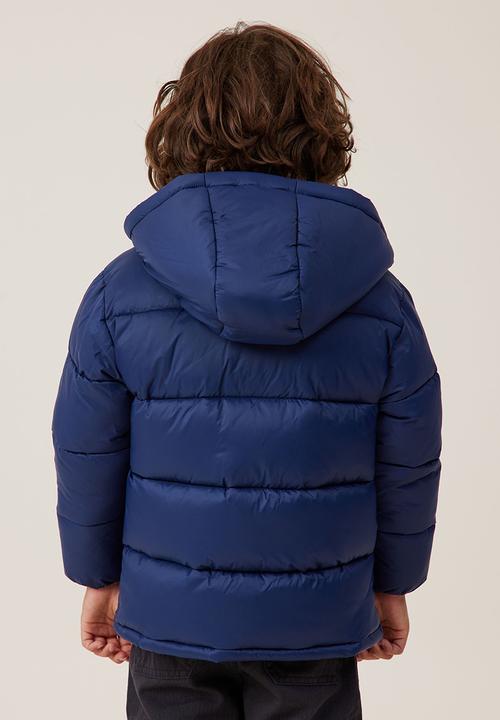 Cotton On - Hunter hooded puffer jacket - in the navy