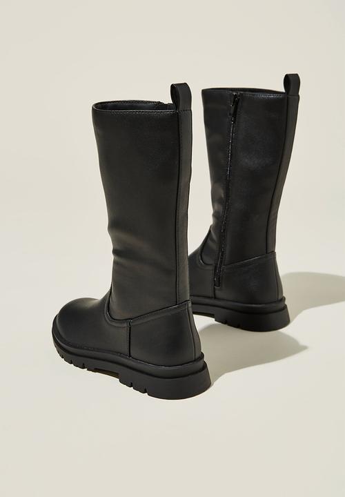 Cotton On - Macey calf boot - black