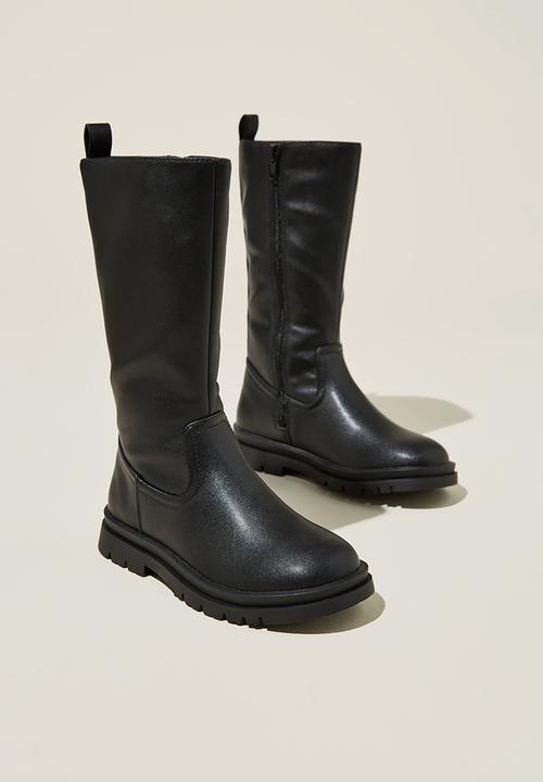 Cotton On - Macey calf boot - black