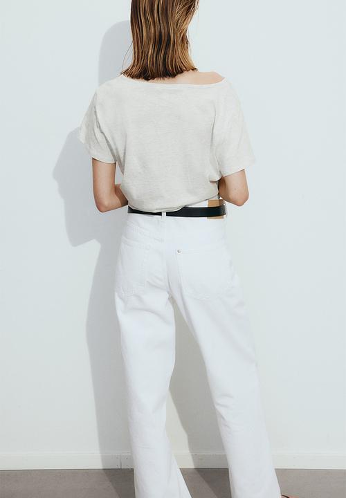 H&M - Cotton t-shirt - light grey marl