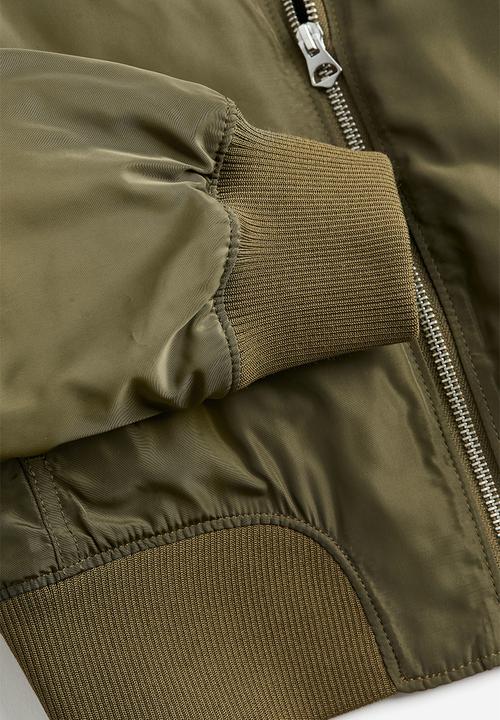 H&M - Bomber jacket - dark khaki green