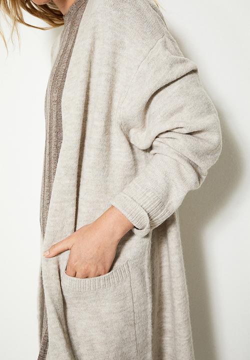 H&M - Long cardigan - light beige