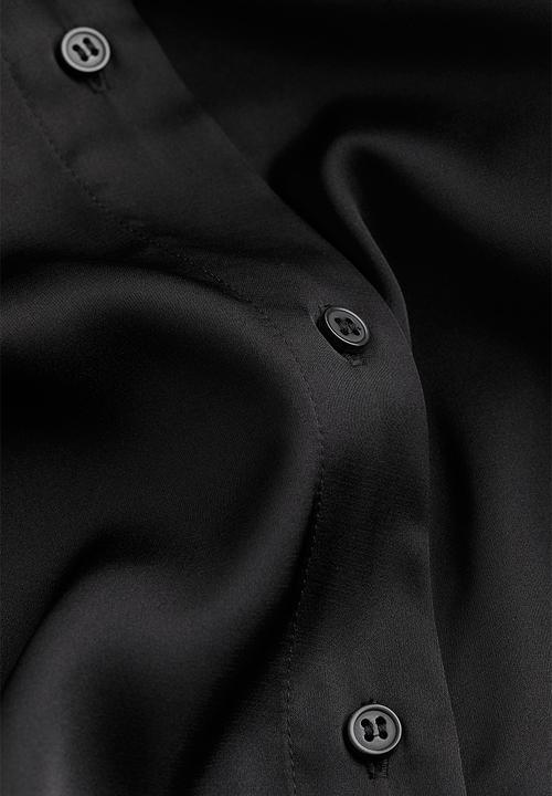 H&M - Mama before & after tie-belt shirt - black