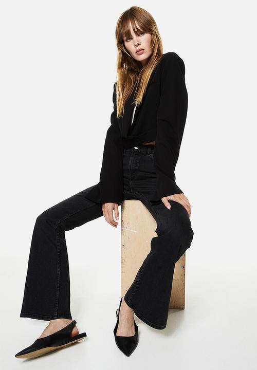 H&M - Flared high jeans - dark grey