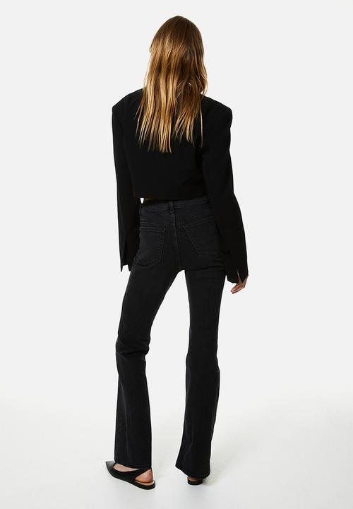 H&M - Flared high jeans - dark grey