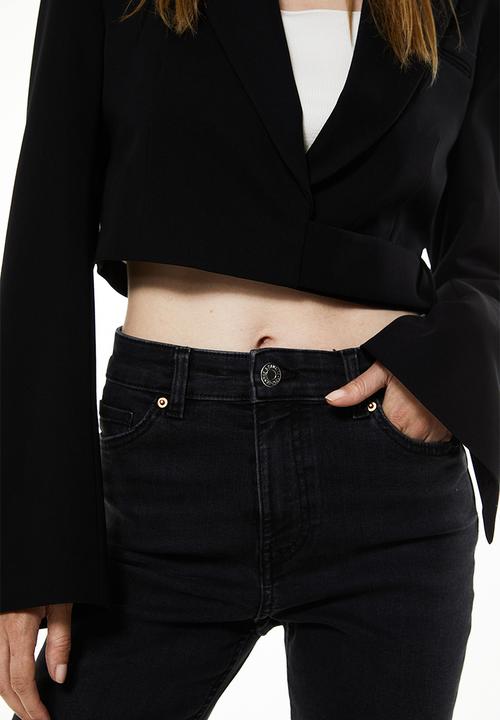 H&M - Flared high jeans - dark grey