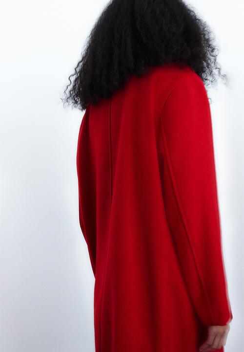 H&M - Double-breasted coat - red