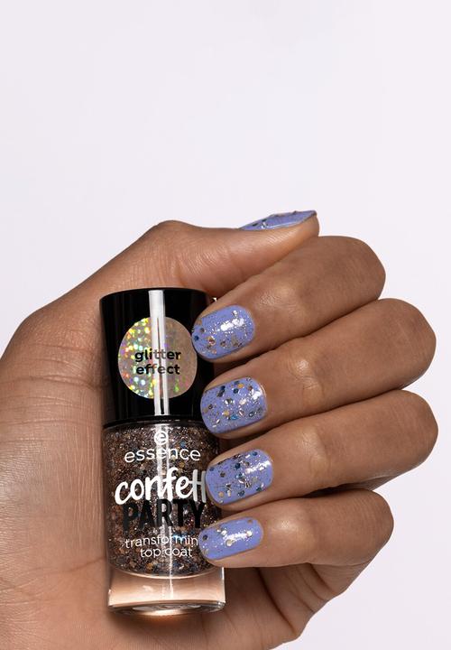essence - Confetti PARTY transforming top coat