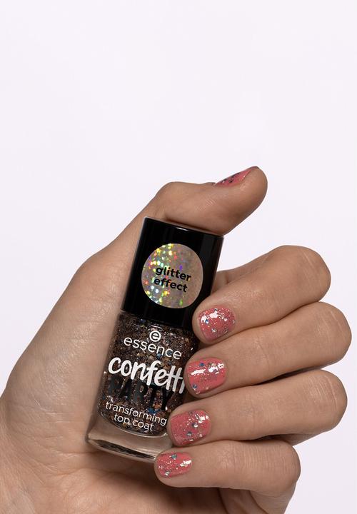 essence - Confetti PARTY transforming top coat