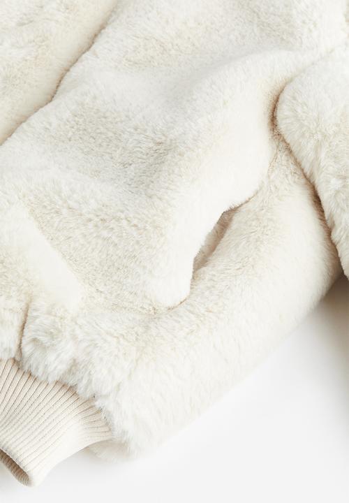 H&M - Fluffy jacket - natural white