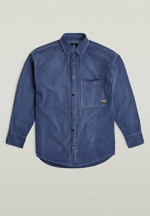 G-STAR - Relaxed shirt l\s wmn - faded ciel blue gd