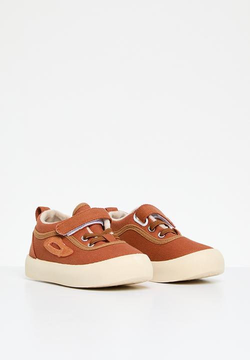 Pop Candy - Velcro & lace sneakers - rust