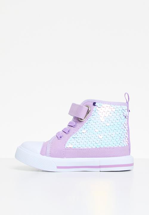 Pop Candy - Sequined hi tops - purple