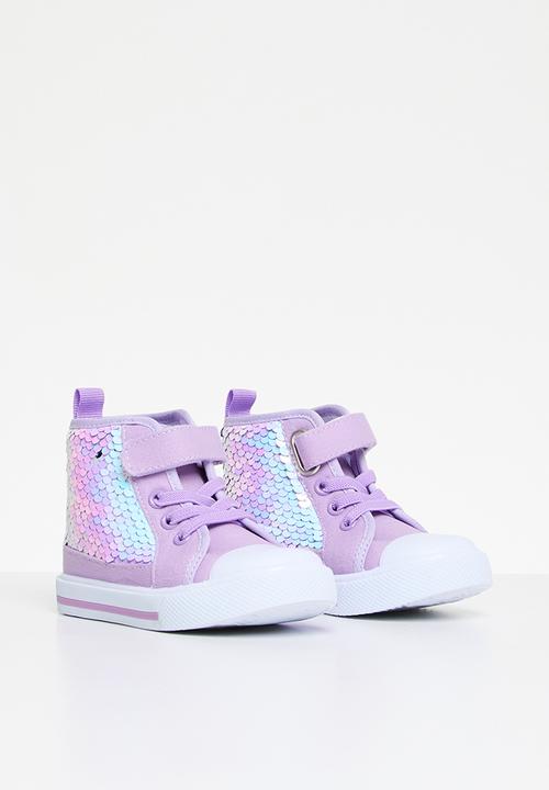 Pop Candy - Sequined hi tops - purple