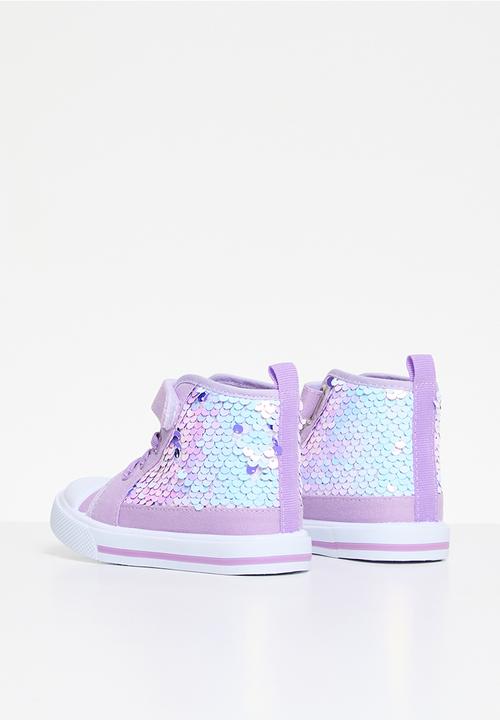 Pop Candy - Sequined hi tops - purple