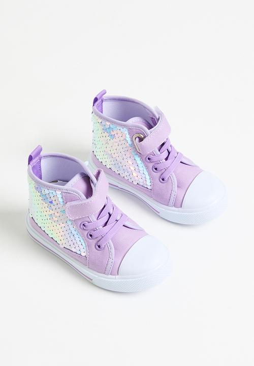 Pop Candy - Sequined hi tops - purple