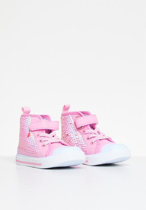 Pop Candy - Sequined hi tops - pink