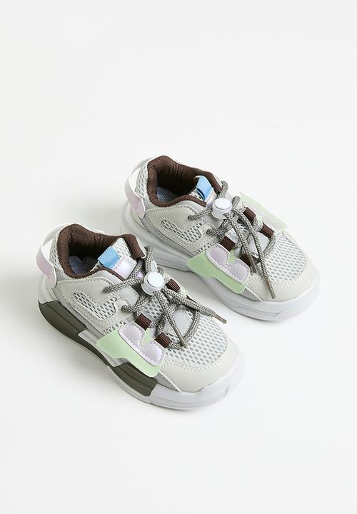 Pop Candy - Lace up sneakers - grey