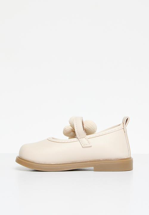 Pop Candy - Floral décor maryjanes - beige