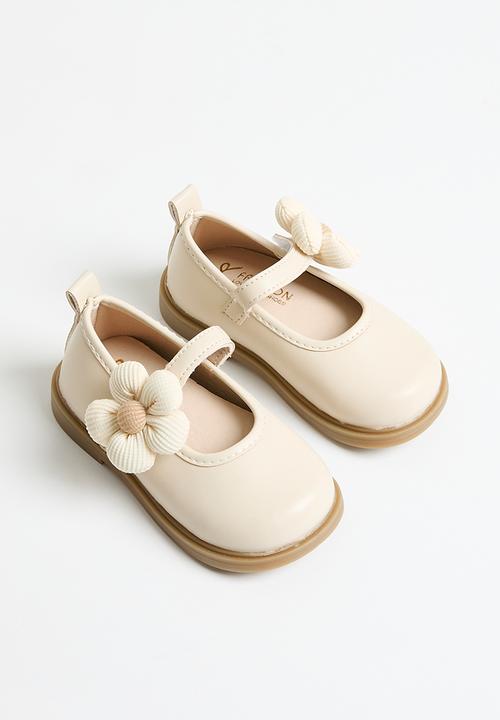 Pop Candy - Floral décor maryjanes - beige