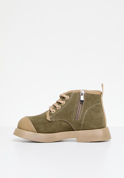 Pop Candy - Lace up boots - beige