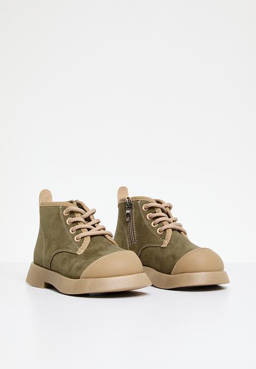 Pop Candy - Lace up boots - beige